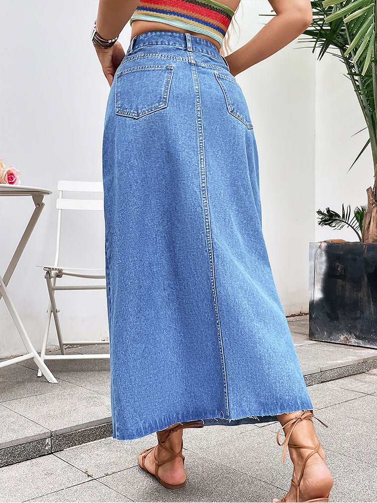 Indie Chic Denim Skirt