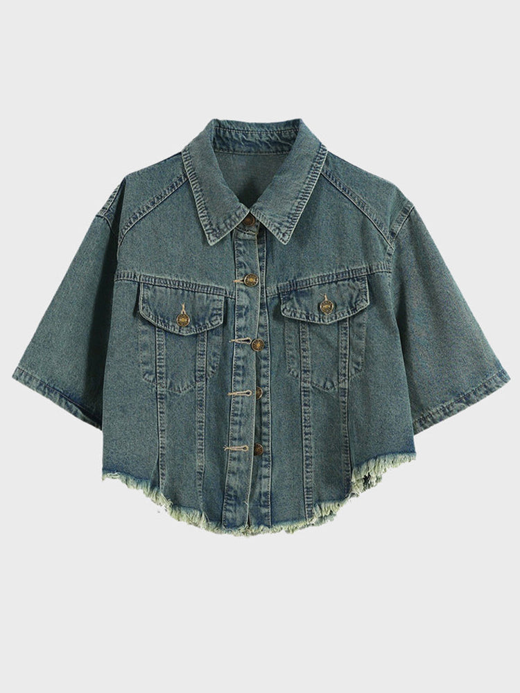 High Waist Denim Jacket