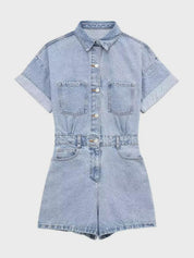 Euro-American Denim Romper