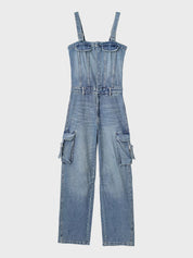 Street Wear Denim Jumpsuit