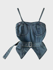 Hot Pleat Denim Set