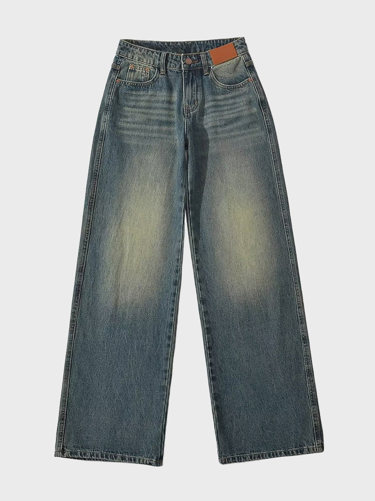 Vintage Low Waist Wide Leg Jeans