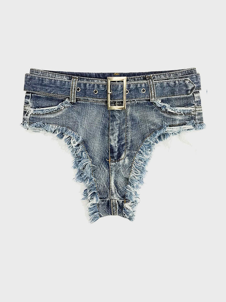 Frayed Mini Shorts