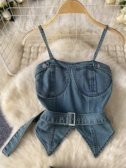 Hot Pleat Denim Set