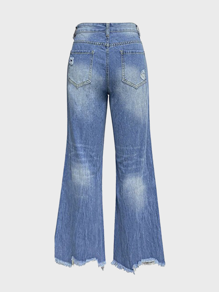 Tassel Wide Leg Jeans