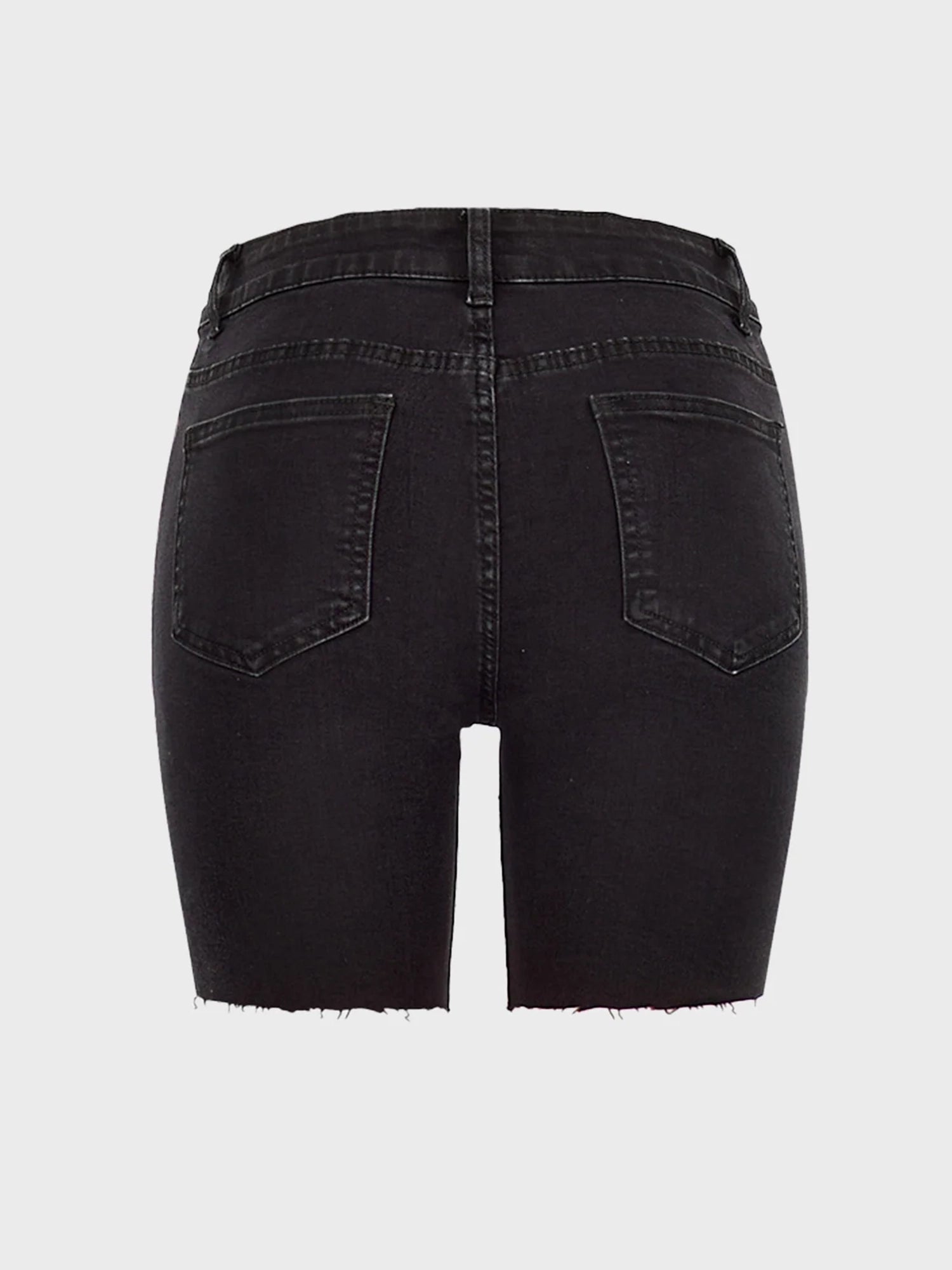 European American Raw Edge Denim Shorts