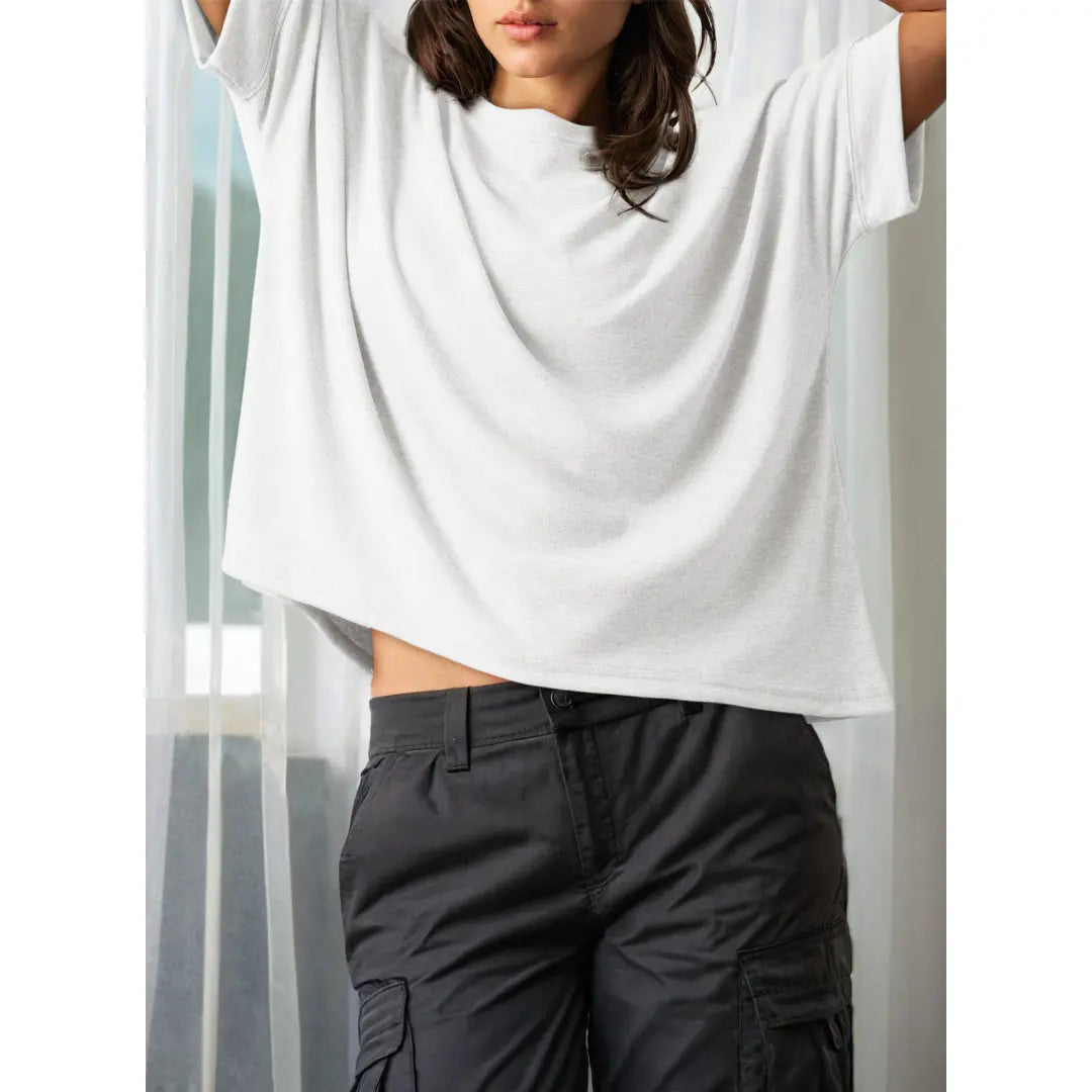 Dokotoo Women's Tops for Women 2026 Loose Oversized Basic Tee Comfortable Soft Fabric Flattering Fit - Womenswear