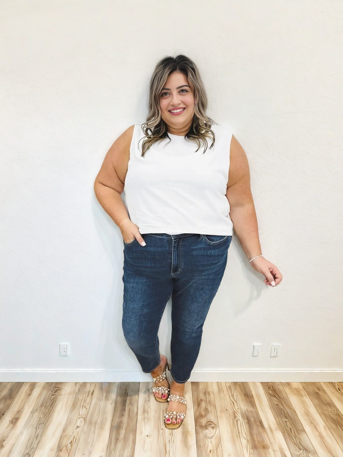 REBLEU Tummy Control Butt Lifting Jeans