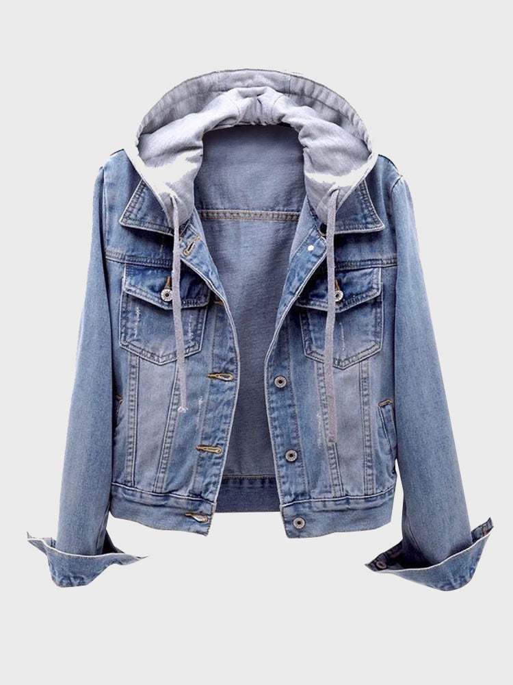 Hooded Denim Jacket