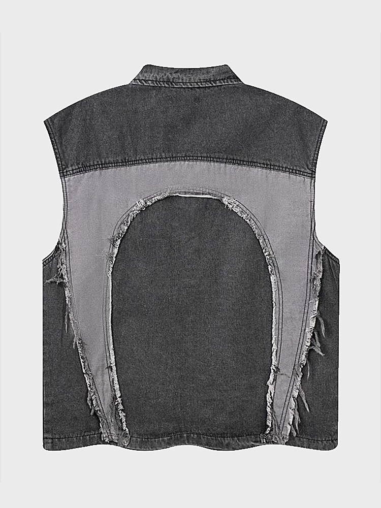 Vintage Contrast Vest