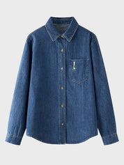 Chemise en jean brodée