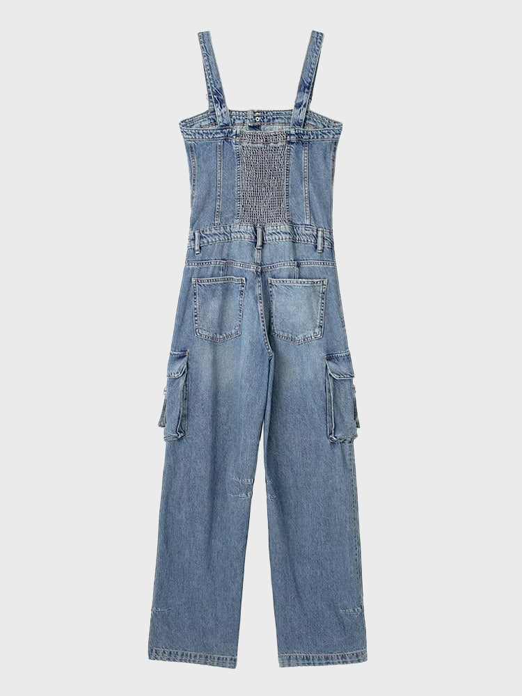 Street Wear Denim Jumpsuit