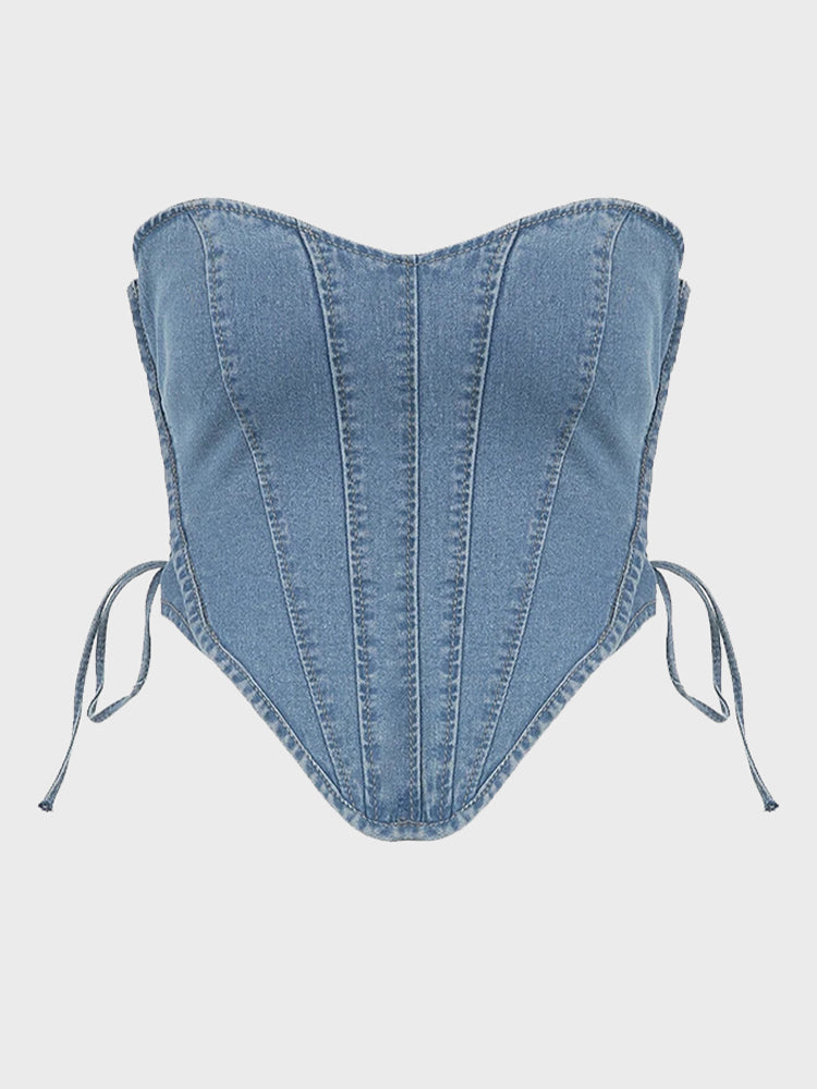 Heart Denim Top