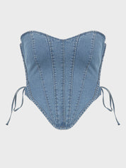 Heart Denim Top