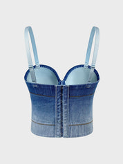 Blue Gradient Bra Vest