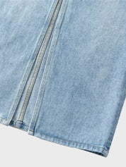 Cross-Border High Waist A-Line Denim Skirt