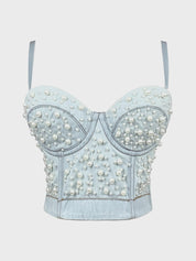 Pearl Denim Camisole