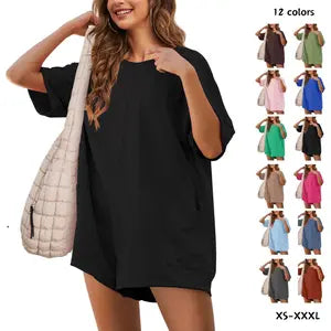 Dokotoo Women's Casual Loose Overalls Jumpsuits One Piece Long Sleeve Wide Leg Long Pant Rompers With Pockets