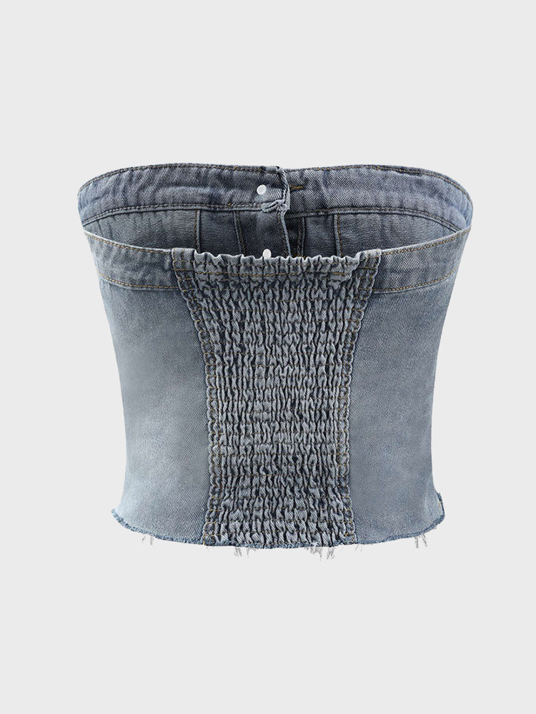 Corset Denim Top