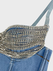 Beaded Denim Camisole