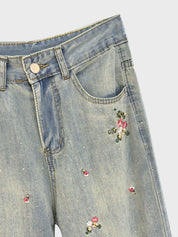 Antique Embroidered Jeans