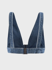 Back Buckle Denim Vest