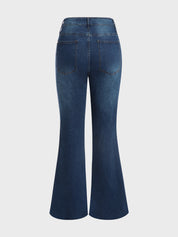 Mid-Rise Tummy Tuck Bootcut Jeans