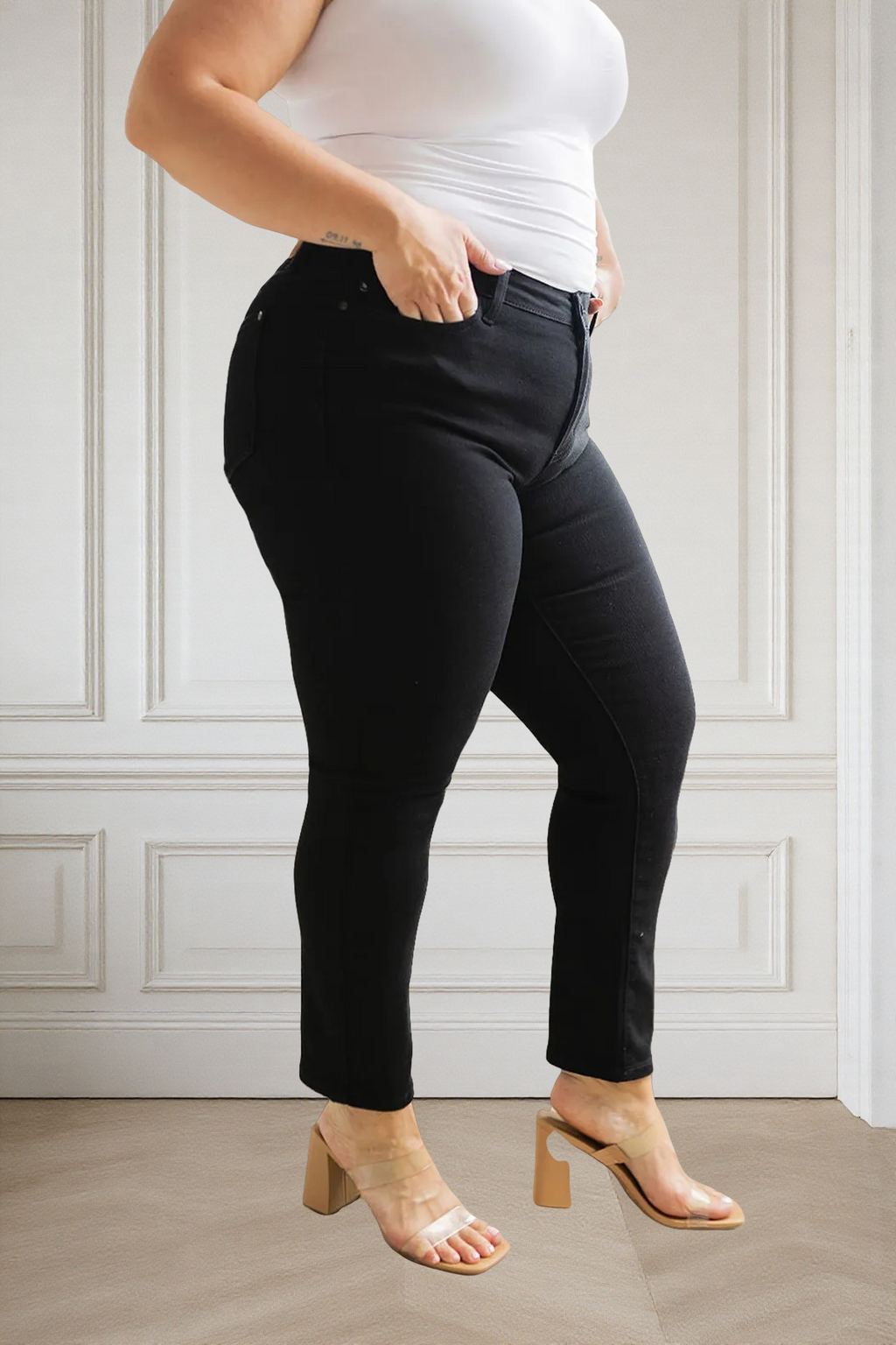 REBLEU Tummy Control Butt Lifting Jeans