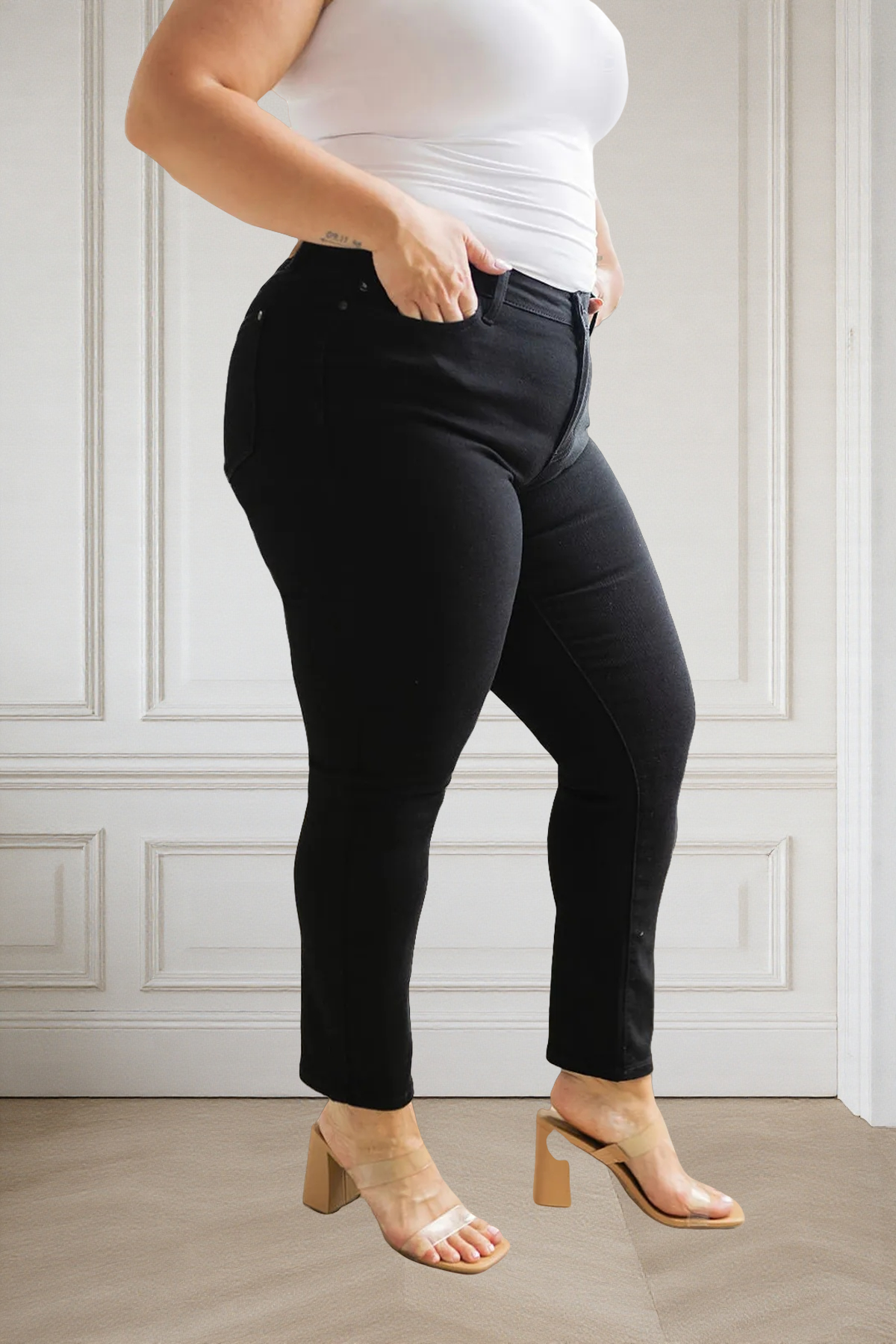REBLEU Tummy Control Butt Lifting Jeans