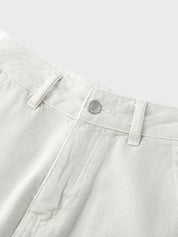 High Waist White Shorts