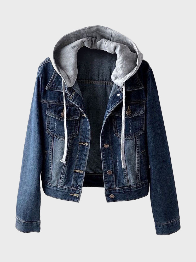 Hooded Denim Jacket