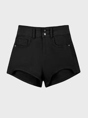 High Waist Black Shorts