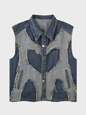 Vintage Contrast Vest