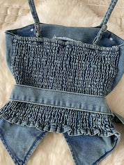 Hot Pleat Denim Set