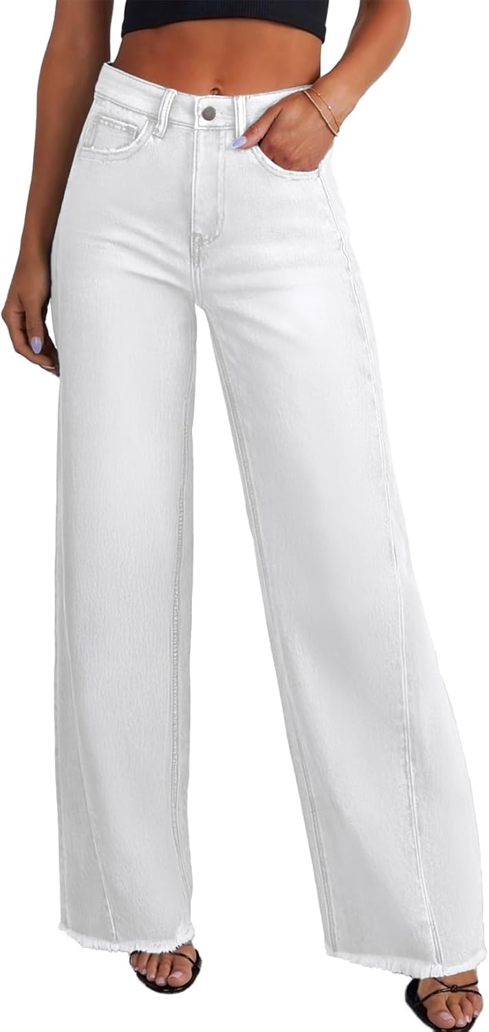 Women's Wide Leg Jeans High Waisted Stretchy