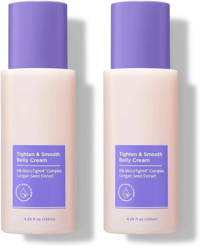 Tighten & Smooth Belly Cream - Clinically Tested with MicroTight4 Complex to Reduce the Appearance of Cellulite & Stretch Marks - Quick Absorbing for Smoother, Firmer-Looking Skin, 4.25oz