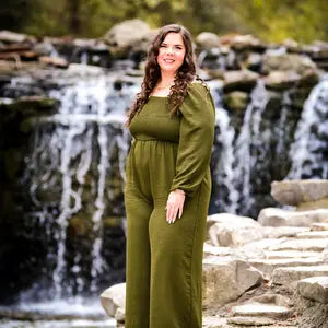 Dokotoo Women's Casual Loose Overalls Jumpsuits One Piece Long Sleeve Wide Leg Long Pant Rompers With Pockets