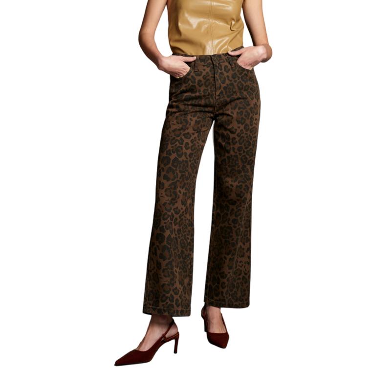 Mid-low Rise Baggy Stretchy Distressed Wide Leg Jeans