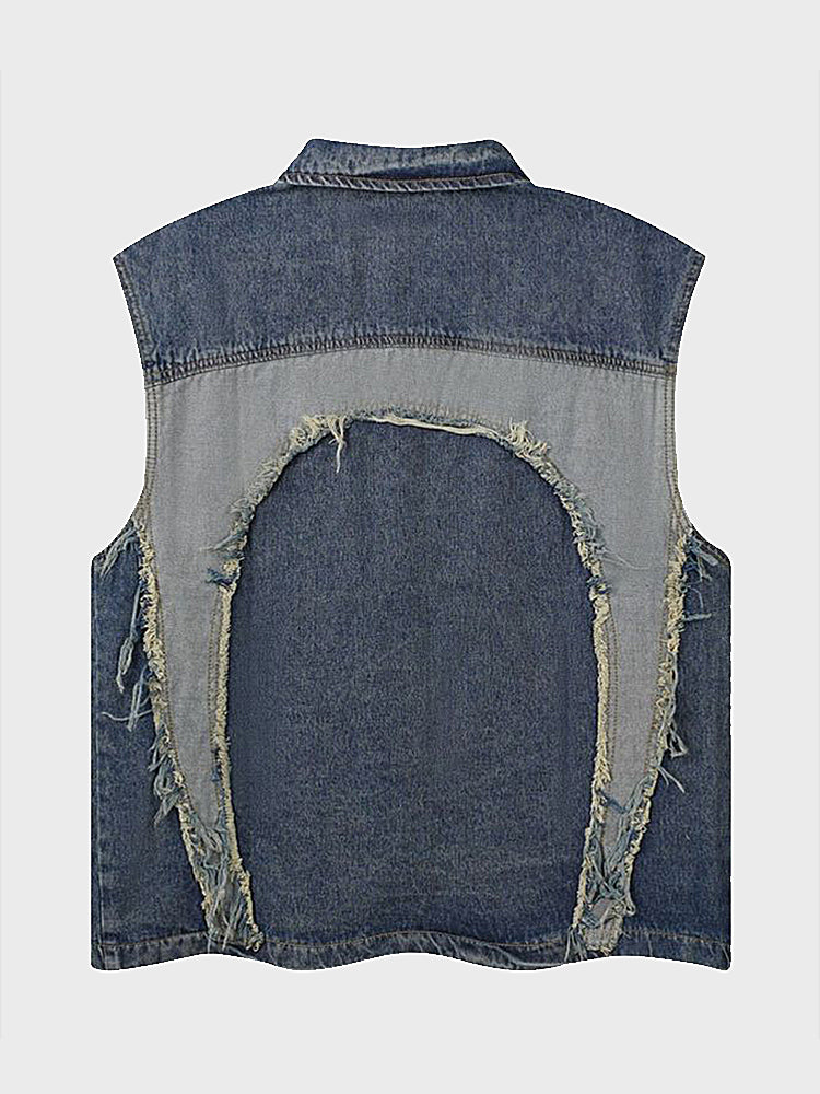 Vintage Contrast Vest