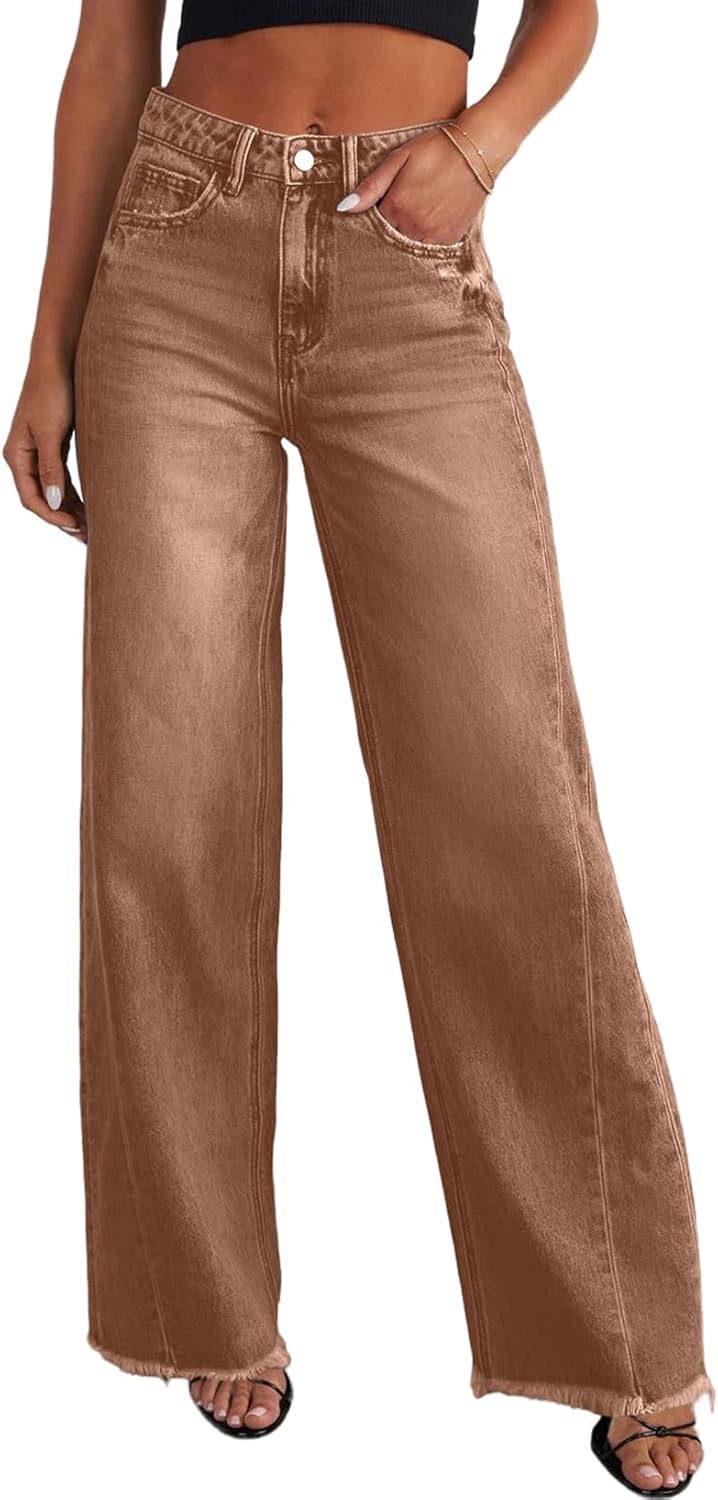 Women's Wide Leg Jeans High Waisted Stretchy
