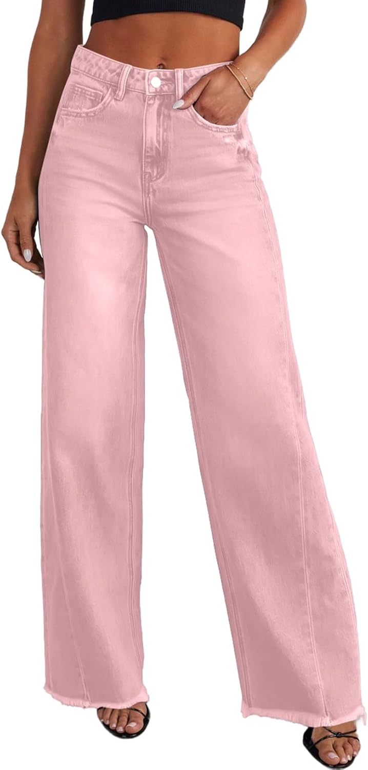 Women's Wide Leg Jeans High Waisted Stretchy