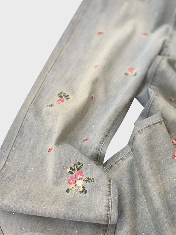 Antique Embroidered Jeans