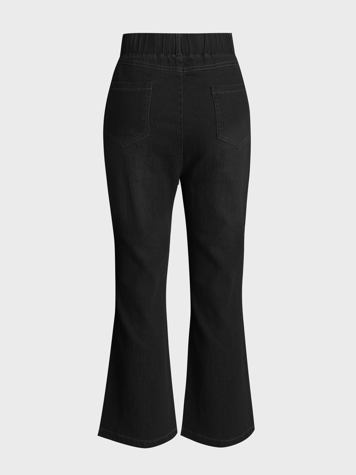 Women's No-Button Stretch Flare Jeans