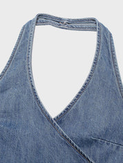 Denim Halter Camisole