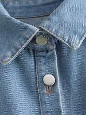 Polo Pocket Denim Top