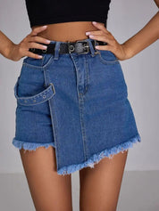 High Waist Denim Skirt