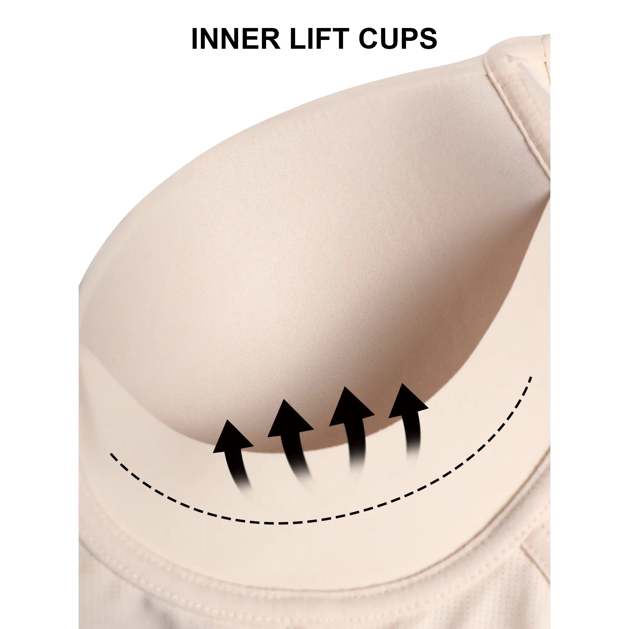 Rebleu Braless Deep V Bra with Wide Straps | Wireless Seamless Design for Supportive U-Back Comfort & Sexy Shape