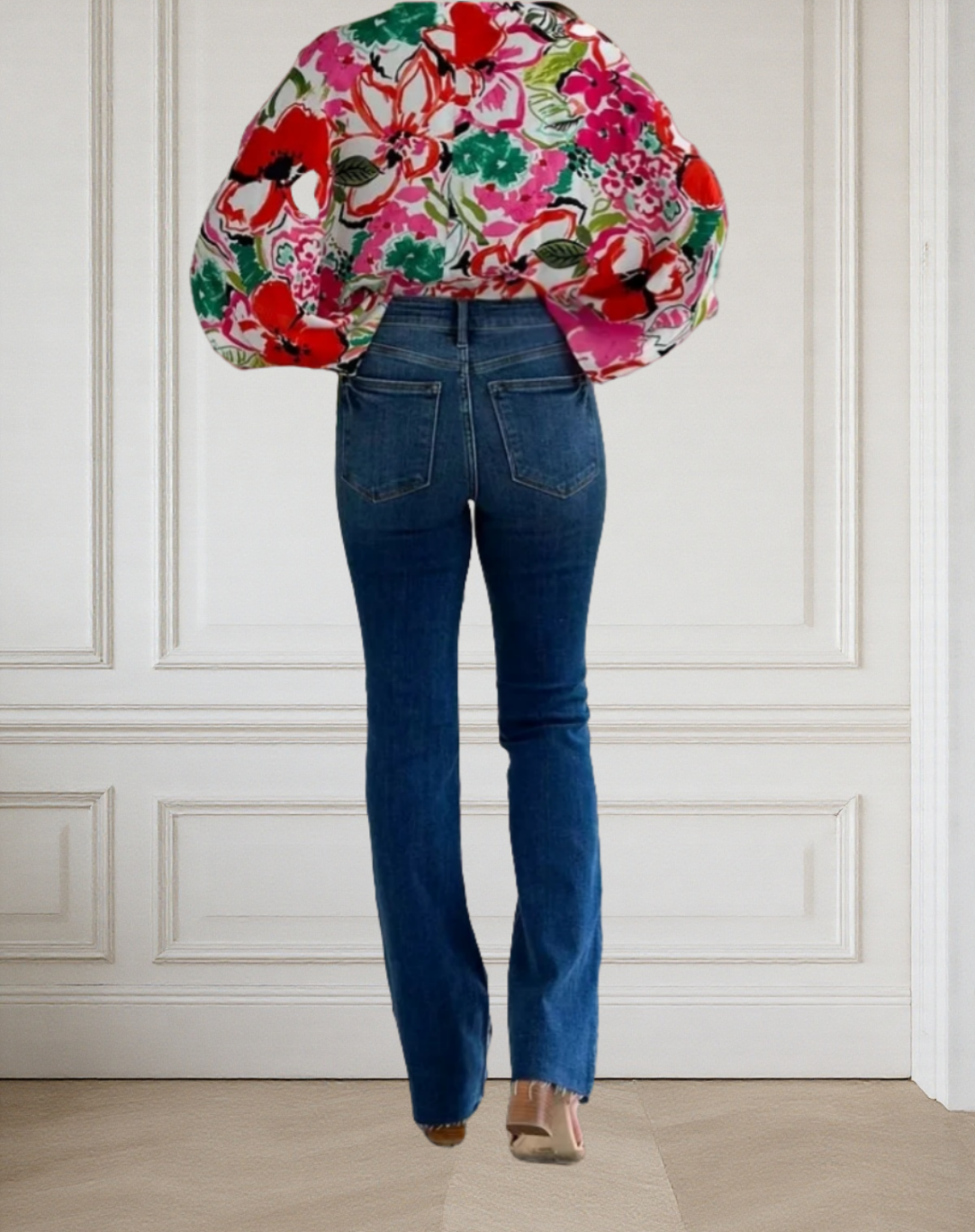Mid-Rise Tummy Tuck Bootcut Jeans
