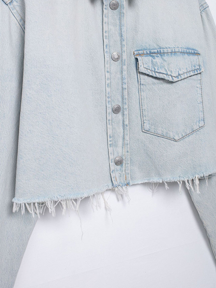 Denim Hole Jacket