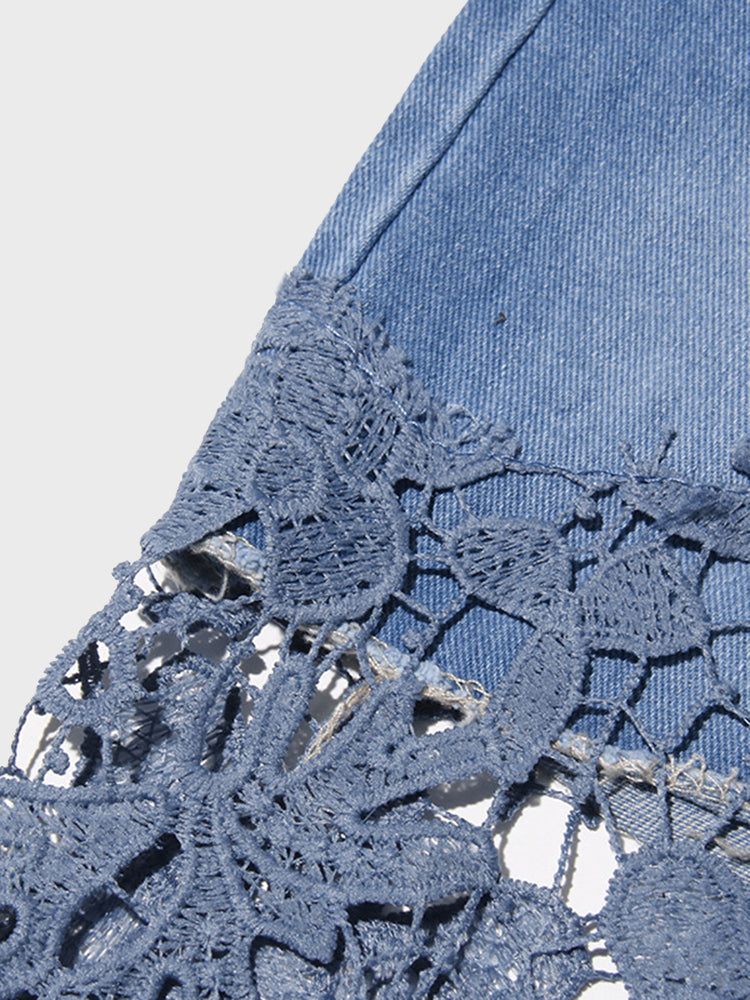 Lace Splice Pants